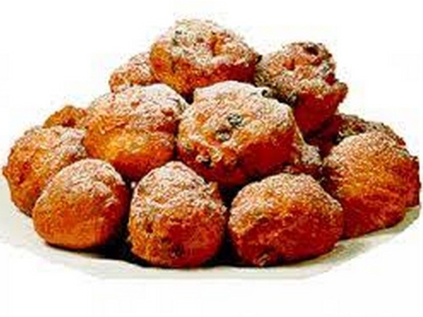 Oliebollen met rozijnen